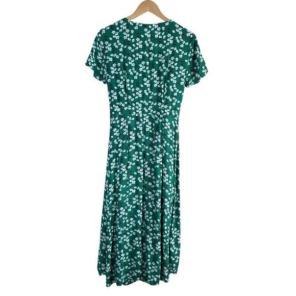 LOFT Green Floral Midi Dress - Picture 10 of 12
